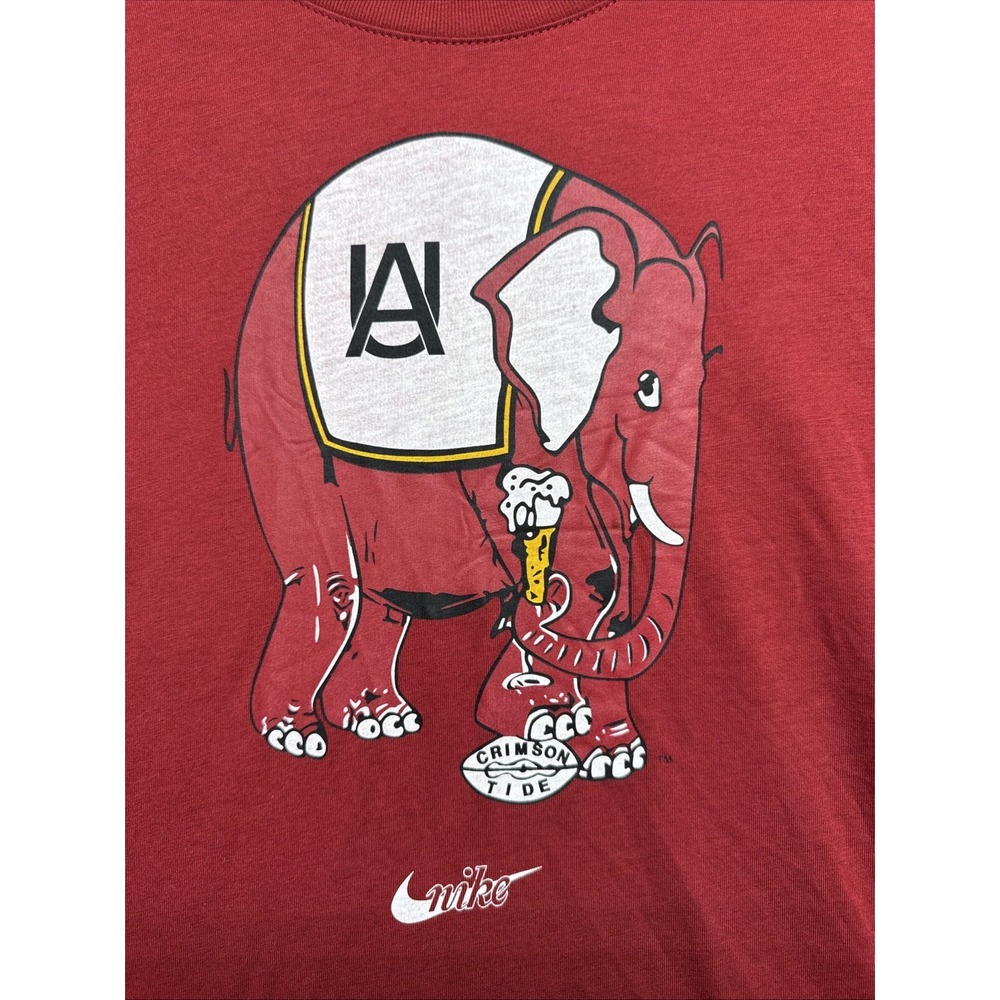 Nike Alabama Crimson Tide T-shirt Mens Small Red Graphic Tee NCAA roll Tide Bama